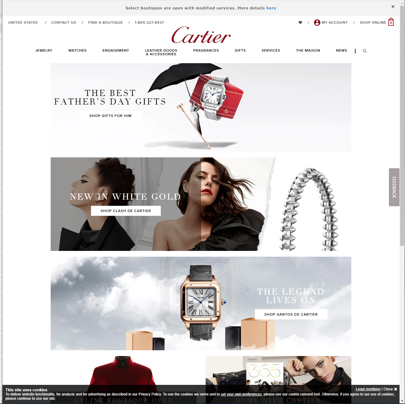 cartier - Business Site Page
